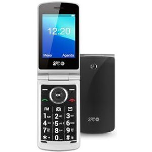 SPC Opaal - Mobiele Telefoon - Zwart - Opvouwbaar - Groot Display - Grote Toetsen - Hoge Geluidssterkte