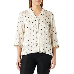 Part Two Paolapw SH T-shirt voor dames, relaxed fit, Neutral Graphic Print, 34