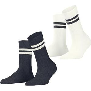 ESPRIT - Tennis Stripe - Sokken - Veelkleurig - 2 Paar - Katoen