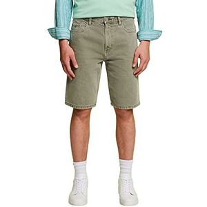 edc by ESPRIT Heren 043CC2C305 Jeans-shorts, 310/GREEN, 29, 310/groen