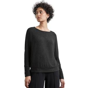 Gezellig shirt w.Hight Cuffs, Walvis Tail Grey Melange, 38