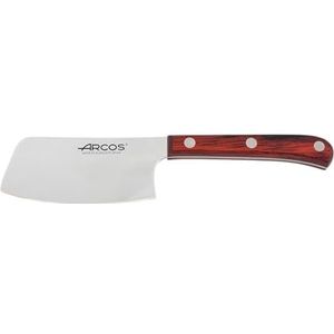 Arcos Tafelmes - steakmes tafelmes - lemmet nitrum roestvrij staal 90 mm - handgreep verpakking hout kleur bruin