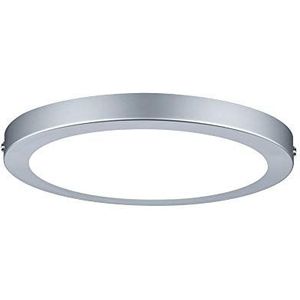 Paulmann 70864 montagepaneel LED Atria rond plafondlamp 18,5W licht 2700K warm wit LED paneel chroom mat, dimbaar voor wand- en plafondmontage, Ø 220