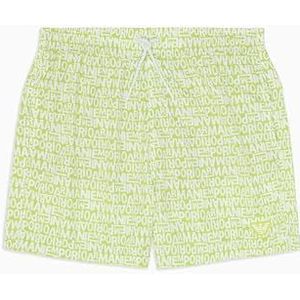 EMPORIO ARMANI Man Small Logo Mid Boxer Groen XL, Lime Punch/Wit, XL