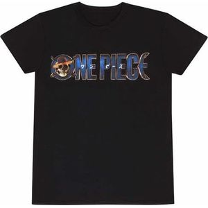 One Piece T-shirt met korte mouwen, uniseks, zwart