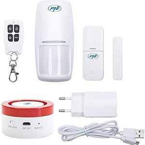 PNI Alarmsysteem Safe House PG600, Smart-Home-beveiligingssysteem, verbinding, inbraakalarm, draadloos, intelligent alarm via de TUYA iOS/Android-toepassing