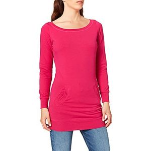 Urban Classics Damestrui met ronde hals en ronde hals, roze (Fuchsia 00106), XS
