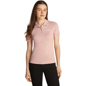 Tommy Hilfiger S/S Polo voor dames, Mistig Roze, XS
