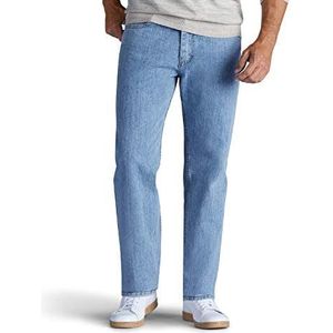 Lee Heren Relaxed Fit Straight Leg Jeans, Worn Light, 34W x 28L