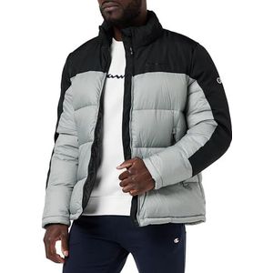 Champion Legacy Outdoor Colorblock jas voor heren, Grigio Monumento/Nero, S