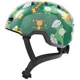 ABUS kinderhelm Skurb Kid - robuuste fietshelm in skaterlook met ruimte voor een vlecht of staart in diverse designs - voor meisjes en jongens - Groen, maat M