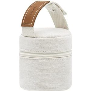 Cambrass - Fopspeen houder of opbergtas voor de fopspeen Natura Beige, 8,5 x 8,5 x 11 cm