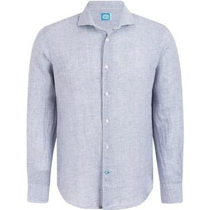 Panareha Men's Vichy Linen Shirt KRABI Grey (XL)