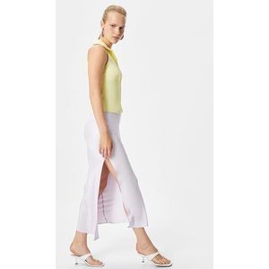 Koton Midi-rok voor dames van viscose, Paars (352), 38
