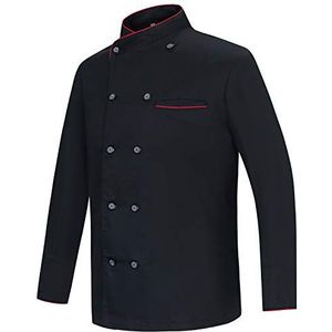 MISEMIYA - Chef Chef Jassen Uniformen Keukens Uniformen Koks Chef Uniformen - Ref.842B - XL, Zwart