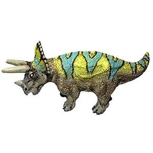 Bullyland 61317 Speelfiguur Mini Dinosaurus Triceratops, ca. 3 cm groot, liefdevol met de hand beschilderd figuur, PVC-vrij, leuk cadeau voor jongens en meisjes om fantasierijk te spelen