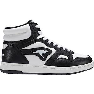 KangaROOS K-Slam Point Mid Sneakers, uniseks, Jet Black/White, 38 EU, Jet Black White, 38 EU