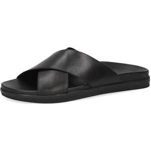 CAPRICE 9-17100-42 platte sandalen voor heren, Black Nappa, 45 EU