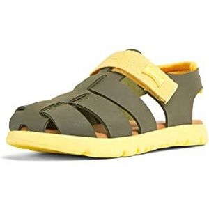 CAMPER Oruga K800242 T-Strap sandalen voor jongens, Groen 022, 34 EU