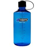 Nalgene Sustain Tritan BPA-vrije waterfles gemaakt van materiaal afgeleid van 50% plastic afval, 32 oz, smalle mond, leisteen blauw