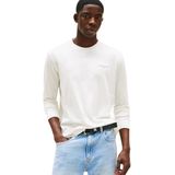 TOMMY JEANS Heren TJM Slim Chest Linear LS TEE EXT DM0DM21594, Wit, XS, Wit (Ecru), XS