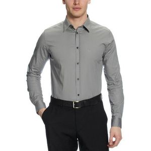 Calvin Klein ck heren businesshemd slim fit KMH310S5G00, grijs (9B3), 58 NL (3XL)