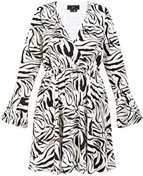 faina Jurk  zwart / wit