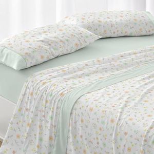 Burrito Blanco Beddengoedset, voor bedden van 150 tot 160 cm (+ beschikbare maten), design 538, mintgroen (150-160 x 190/200 cm)
