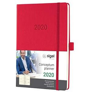 SIGEL C2064 weekkalender 2020, ca. A5, hardcover, rood, Conceptum - andere modellen