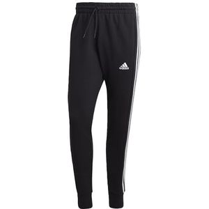 adidas Heren Essentials French Terry Tapered Manchet 3-Stripes Broek, XL lang, 3 inch