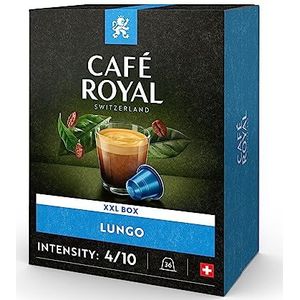 Café Royal Lungo 36 capsules voor Nespresso-koffiezetapparaat, intensiteit 4/10, koffiecapsules van aluminium, UTZ-gecertificeerd