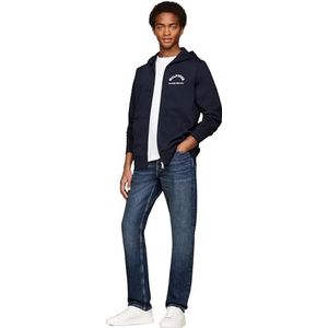 Tommy Hilfiger Hoodie met rits voor heren, woestijn hemel, XS