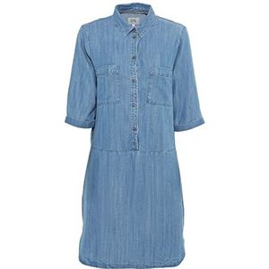 Camel Active Womenswear Casual damesjurk, blauw (midblue), 36 EU/M