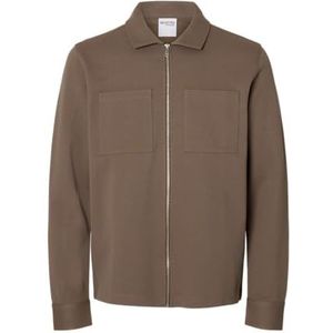 Sweatvest - Effen - Sweatstof - Lange Mouwen - Polokraag