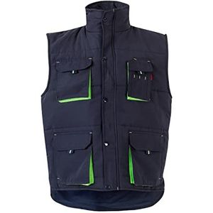 Velilla 205902 61/25 3XL vest, gewatteerd, meerdere zakken, marineblauw, maat 3XL