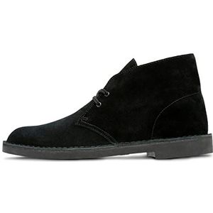 Clarks Heren Bushacre 2 Chukka-laarzen, fluweelachtig zwart, 49.5 EU