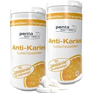 PentaSenseÂ® - Xylit anti-cariÃ«s zuigpastilles met sinaasappelsmaak tegen plaque en zuur helpen het glazuur te behouden - 2 x 150 stuks