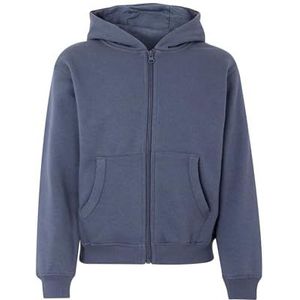 Mukua Byron Kids Sweatshirt voor kinderen met ritssluiting en capuchon, denim blauw, maat 5/6