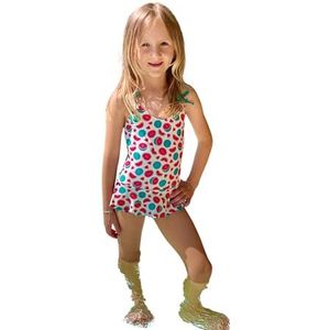 Haute pression Eendelig badpak met watermeloenprint voor baby's, meisjes, Meerkleurig, 8 Jaren