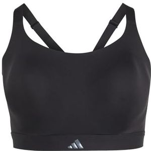 adidas - Performance Tailored Impact Luxe - Beha - Zwart - Grote Maat - High-Support