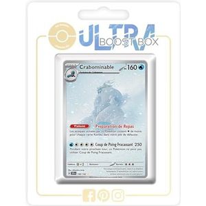 Crabominable 149/142 Alternative Shiny Pokémon Gallery - Ultraboost X Écarlate et Violet 7 Couronne Stellaire - Doos met 10 Franse Pokemon kaarten