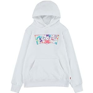 Levi's Kids Lvb Graphic Pullover Hoodie Sweatshirt met capuchon voor jongens, Kleur: wit, 4 Jaren