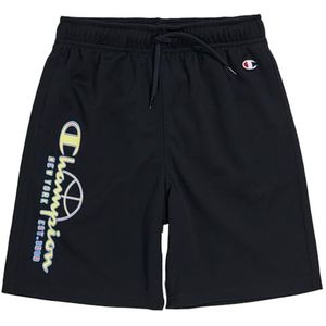 Champion Legacy Modern Basket B - Quick-Dry Smooth Micromesh bermuda shorts, zwart, 7-8 jaar kinderen en jongens SS24, Zwart, 7-8 Jaar