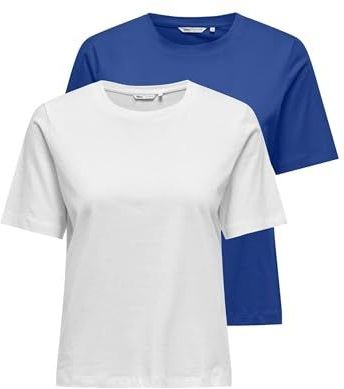 ONLY Shirt 'ONLONLY'  blauw / wit