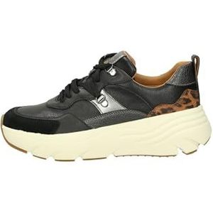 Geox - Diamanta - Damestrainers - Beige en Bruin - Ademend Systeem