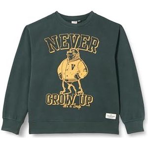 Vingino Boys Sweater Nolom in kleur donkergroen, maat 8, Darkest Green, 8 Jaar