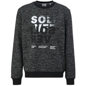 s.Oliver Heren sweatshirt met rubberen Wording Print, 99D1, M
