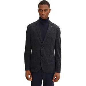 TOM TAILOR Uomini Jersey colbert 1033989, 30454 - Blue Blazer Melange, 48