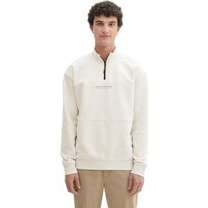 TOM TAILOR Denim Sweatshirt voor heren, 10348 - Gardenia White, L