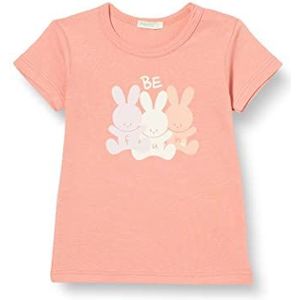 United Colors of Benetton T-shirt voor kinderen, roze 37e, 62 cm